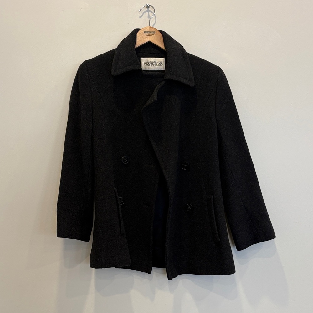 Wool & Cashmere Black Women's Pea Coat